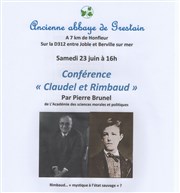 Conférence : Claudel et Rimbaud Abbaye de Grestain Affiche