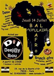 Bal populaire afro avec Dee Jay Ibou Le Saraaba Affiche