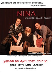 Nina | une comédie d'André Roussin Salle Pierre Lamy Affiche