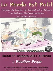 Le Monde Est Petit (Guitares & Tablas) Le Bouillon belge Affiche