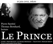 Le Prince | avec Pierre Santini Thtre Mouffetard Affiche