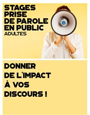 Stages prise de parole en public adultes | par Olivier Courbier Théo Théâtre - Salle Plomberie Affiche