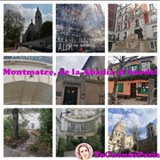 Visite guidée en espagnol : Montmartre, de la Abadía al Burdel | par Belén Artigas Bellosillo Place du Tertre Affiche