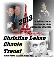 Christian Lebon chante Trenet Thtre Darius Milhaud Affiche