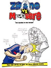 Zidane vs Molière Thtre Comdie Gallien Affiche