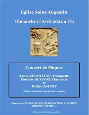 Concert de Pâques : Trompette, clarinette et orgue Eglise Saint-Augustin Affiche