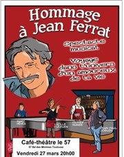 Hommage à Jean Ferrat Caf Thtre Le 57 Affiche