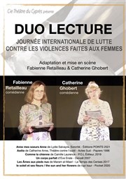 Duo Lecture : Journée internationale de lutte contre les violences faites aux femmes Thtre Darius Milhaud Affiche