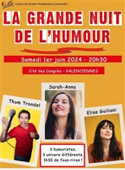 La Grande Nuit de l'Humour | Valenciennes La Cit des Congrs Valenciennes - Auditorium Watteau Affiche
