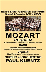 Mozart Requiem / Bach / Vivaldi | par le Choeur et Orchestre Paul Kuentz Eglise Saint Germain des Prs Affiche