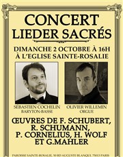 Concert lieder sacrés Eglise Sainte Rosalie Affiche