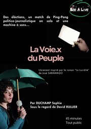 Sophie Duchamp dans La voie-x du peuple L'Appart Caf - Caf Thtre Affiche