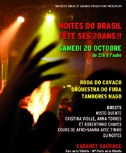 Noites Do Brasil fête ses 20 ans Cabaret Sauvage Affiche