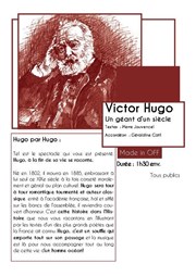 Victor Hugo - Un géant d'un Siècle : Made in off Thtre Carnot Affiche