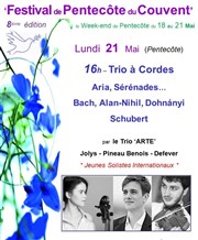 Trio à Cordes: Aria, Sérénades | de Bach, Alan-Nihil, Schubert, Dohnányi Eglise du Couvent des Dominicains Affiche