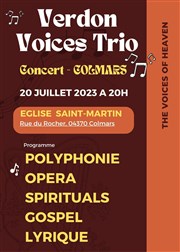 Verdon Voices Trio Eglise Saint-Martin Affiche