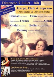 Harpe, Flute & Soprano : Airs Sacrés & Airs de Sonates Eglise Saint-Eugne Sainte-Ccile Affiche