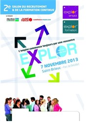 Salon Explor'emploi - Explor'formation continue Parc des Expositions de Saint Brieuc Affiche