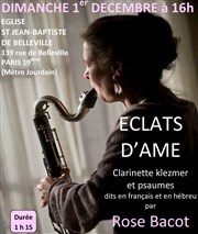 Eclats d'âme | Clarinette klezmer et psaumes Eglise Saint-Jean-Baptiste de Belleville Affiche