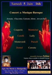 Musique Baroque : Deux sopranos et ensemble baroque Eglise Sainte Marie des Batignolles Affiche