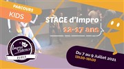 Stage vacances : Théâtre d'impro 12-17 ans Ecole Improvidence Lyon Affiche