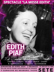 La messe Edith : hommage à Edith Piaf Eglise Notre-Dame Souveraine du Monde Affiche