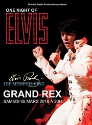 One night with Elvis | avec Lee Memphis King Le Grand Rex Affiche