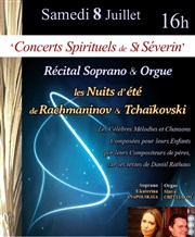 Les Nuits d'été de Rachmaninov et Tchaïkovski : Soprano et Orgue Eglise Saint Sverin Affiche