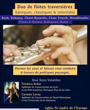 Duo de flûtes traversières & Poésie Eglise Saint Andr de l'Europe Affiche