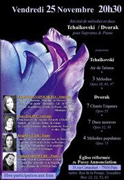 Tchaïkovski et Dvorak | Mélodies et duos pour 2 Sopranos & Piano Eglise rforme de l'annonciation Affiche