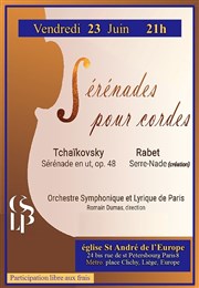 Sérénades pour Orchestre à Cordes Eglise Saint André de l'Europe Affiche