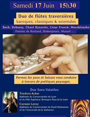 Duo de flûtes traversières : baroques, contemporaines & orientales Eglise Saint-Eugne Sainte-Ccile Affiche