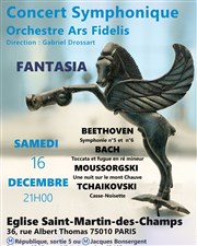 Concert Symphonique orchestre Ars Fidelis | Fantasia Eglise Saint Martin des Champs Affiche