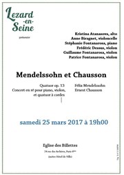 Mendelssohn et Chausson Eglise des Billettes Affiche