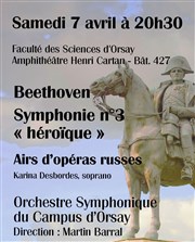 Symphonie héroïque de Beethoven et airs d'opéras russes Grand amphithtre Henri Cartan du Campus d'Orsay Affiche