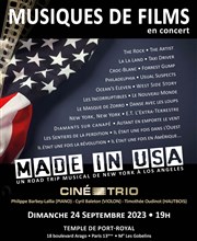 Ciné Trio Concert n° 56 : Made in USA Temple de Port Royal Affiche
