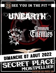 Unearth + Aurore + Common Enemies Secret Place Affiche