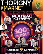 Plateau 300 % Humour | 5ème édition Centre Culturel Le Moustier Affiche
