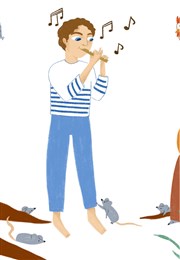 Hamelin, la légende du joueur de flûte Théâtre Le Fou Affiche