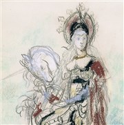 Esquisse colorée Muse Gustave Moreau Affiche