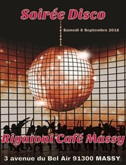 Soirée Disco Rigatoni Caf Massy Affiche