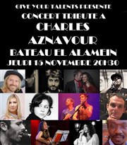 Concert Tribute à Charles Aznavour Bateau El Alamein Affiche