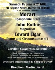 Concert Rutter, Mozart, Elgar Eglise Notre-Dame du Travail Affiche