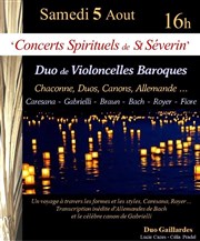 Duo de Violoncelles Baroques Eglise Saint Sverin Affiche