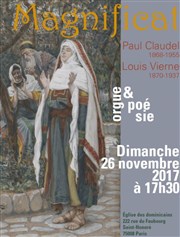 Orgue & Poésie | Louis Vierne & Paul Claudel Couvent de l'Annonciation Affiche