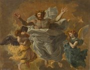 Poussin et Dieu Muse du Louvre Affiche