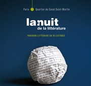 Nuit de la littérature | 3e édition Quai de Jemmapes Affiche