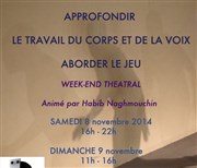 Week-end théâtral Corps Voix et Jeu La Boutonnire Affiche