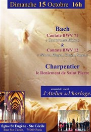 Oeuvres pour Choeur de J-S Bach et M-A Charpentier Eglise Saint-Eugne Sainte-Ccile Affiche