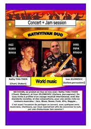Nathivan Duo Concert + Jam La Blire Affiche